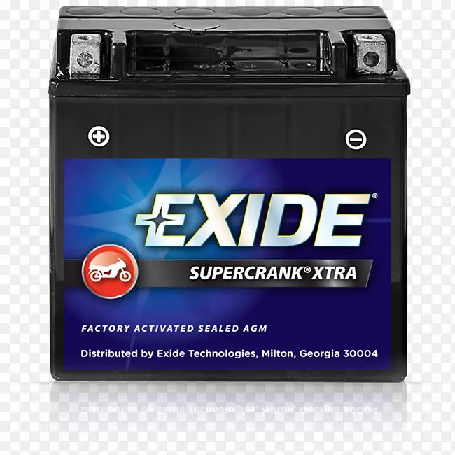 电动电池Exide超级曲柄选择摩托车电池9-bs超曲柄电池vrla电池董事会盖