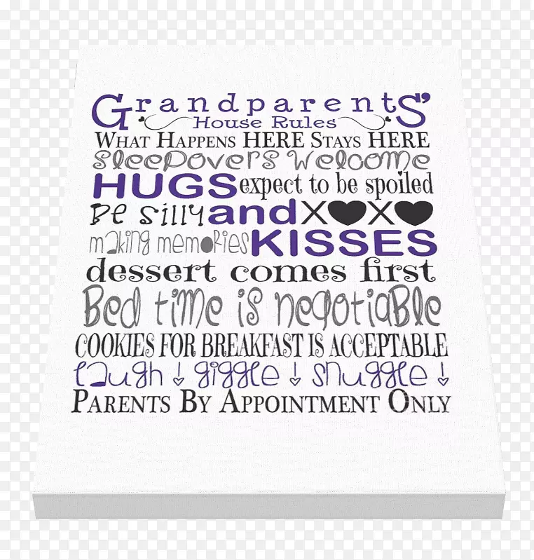 纸紫色字体品牌线-祖父引号