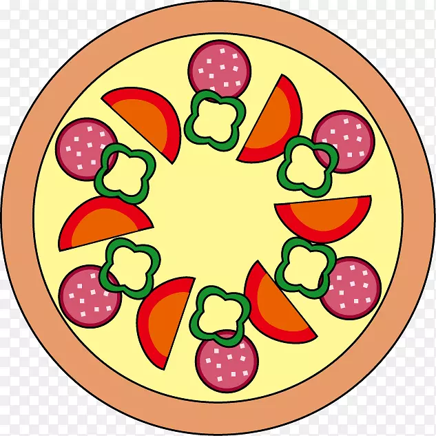 比萨饼意大利菜意大利香肠夹艺术食品-比萨饼