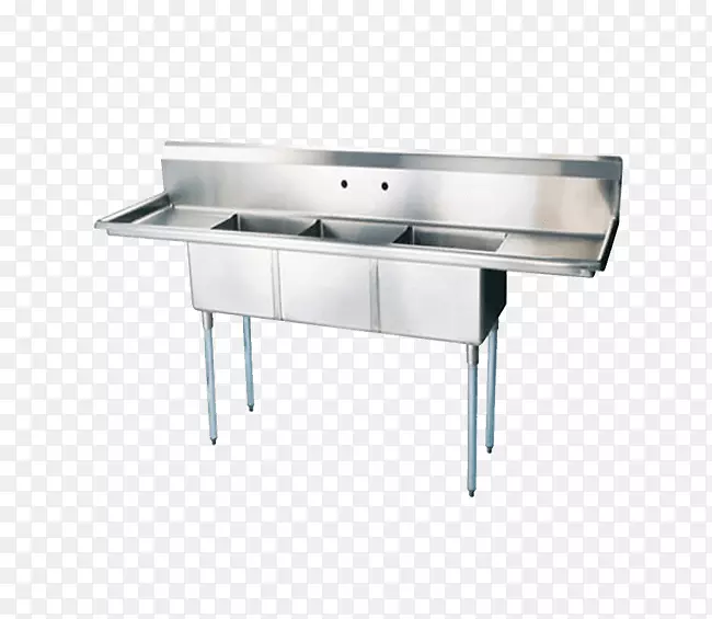 涡轮空气(tsb-3-d2)-120“三室水槽-绿色世界系列厨具配件eq厨房线柜厨房槽商用不锈钢银水槽