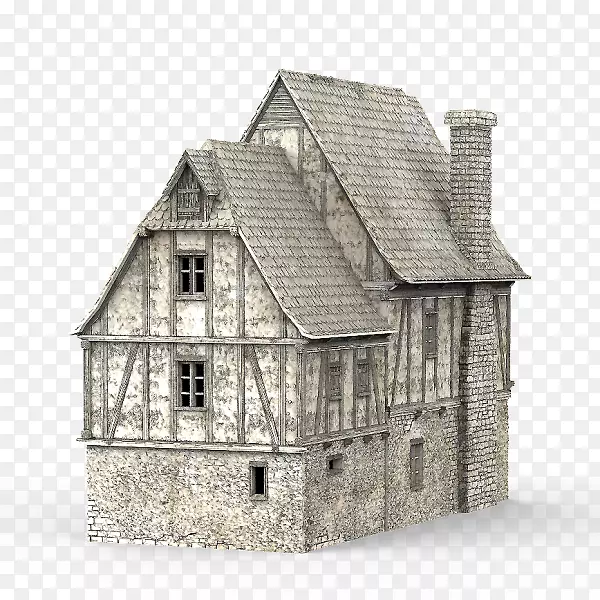 中世纪住宅中世纪建筑屋顶建筑
