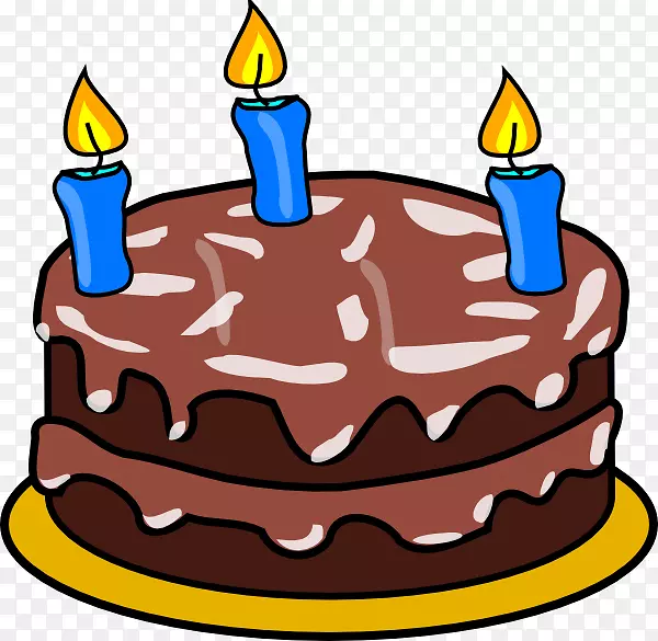 巧克力蛋糕生日蜡烛巧克力蛋糕