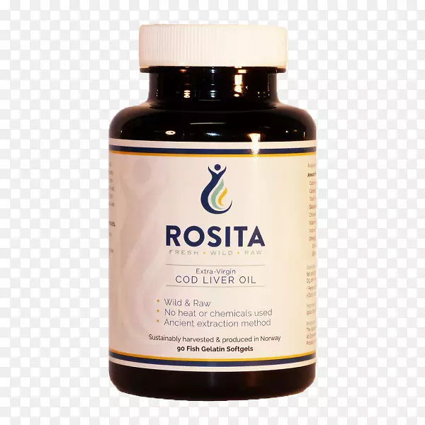 膳食补充剂：罗西塔特纯鳕鱼肝油软凝胶-挪威牛肝油