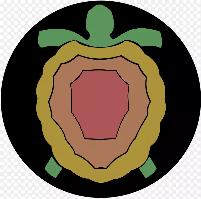 海龟剪贴画露天爬行动物形象-海龟