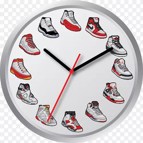 航空乔丹运动鞋钟表收集-时钟