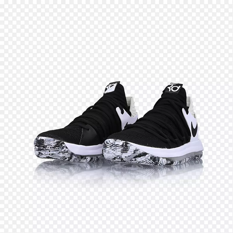 运动鞋耐克kd 10黑色白色篮球鞋-耐克