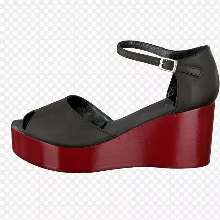 产品设计女性柳树用凉鞋红鞋