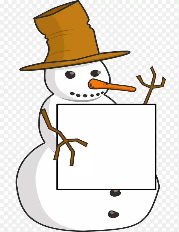 剪贴画圣诞雪人图形电脑图标-雪人