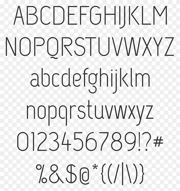 开源Unicode字体无字体.衬线字体-花哨酷的笔迹构思