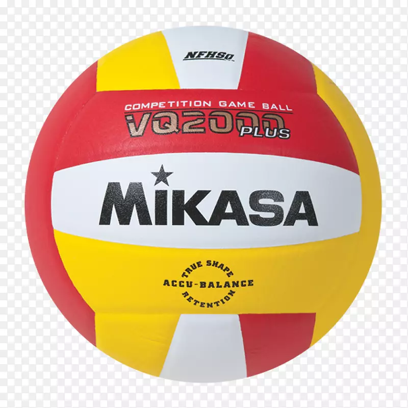 米卡萨vq 2000微型室内排球黄红排球