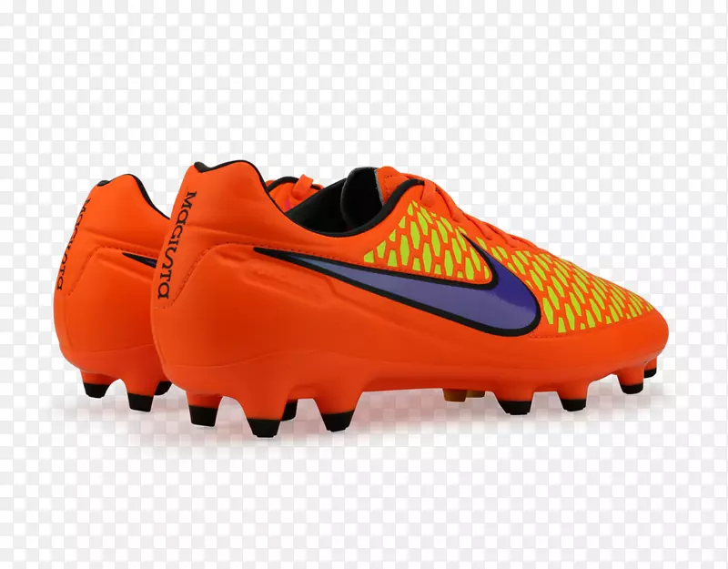 运动鞋夹板产品设计-踢足球橙色