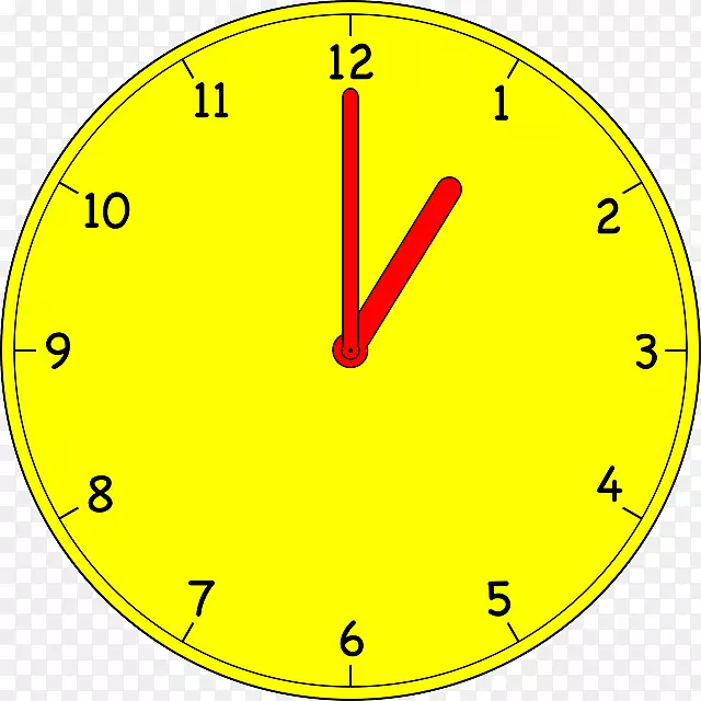 剪贴画数字时钟图形开放部分时钟