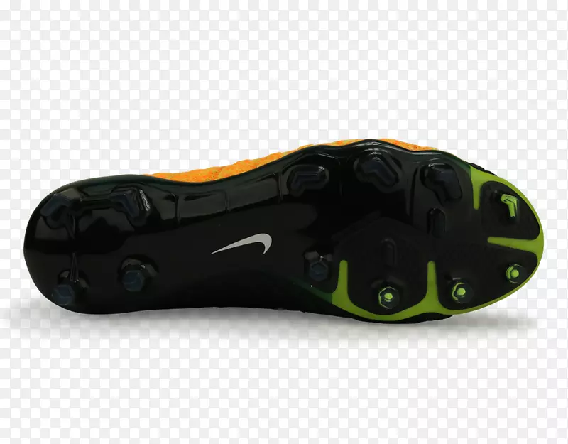 运动鞋产品设计-反映橙色耐克足球黑白
