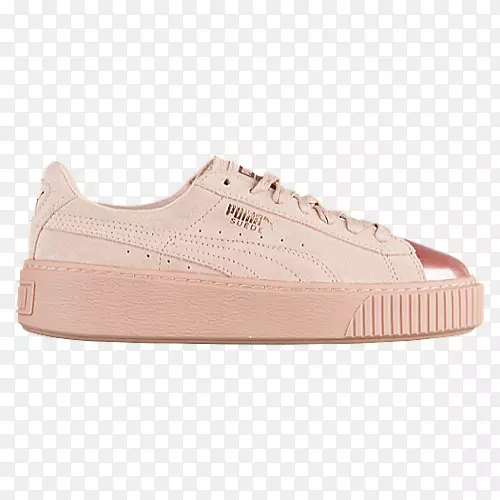 运动鞋绒面美洲狮出口-女式粉红色美洲狮鞋
