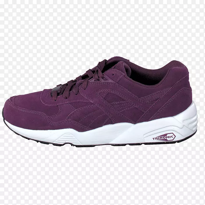 运动鞋、滑冰鞋、篮球鞋、运动服.妇女用紫色黑美洲狮鞋
