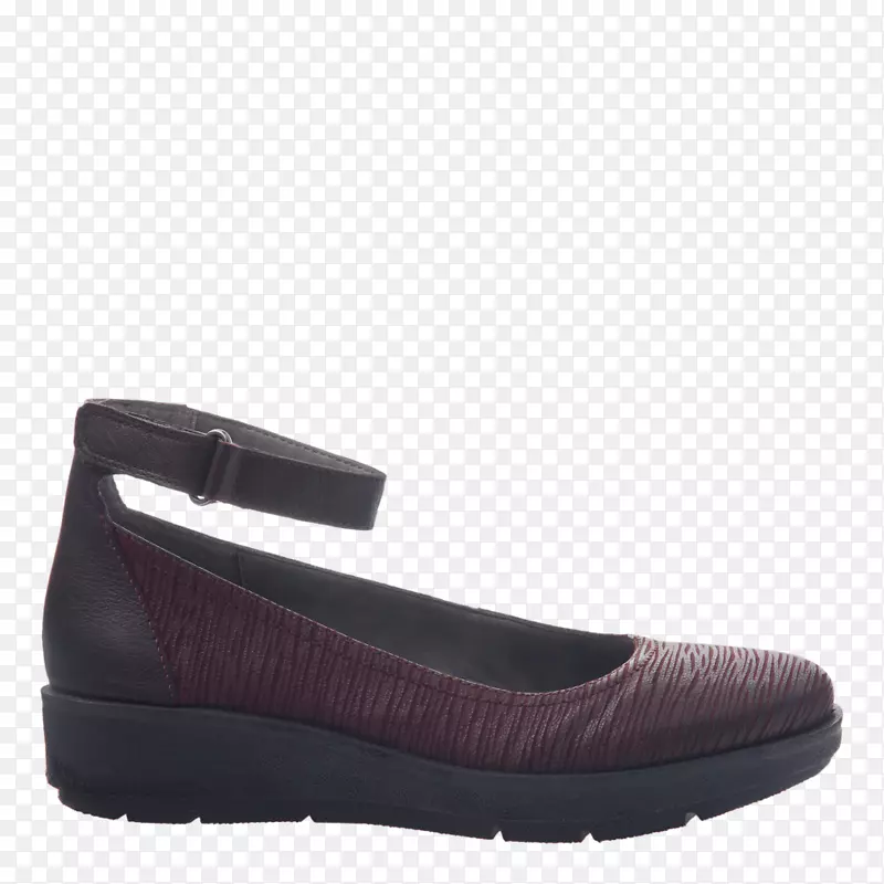 女式平底滑鞋皮鞋紫色-可爱舒适的女鞋