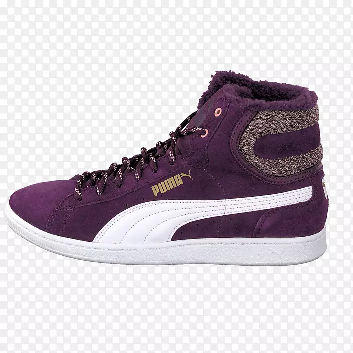 滑冰鞋，运动鞋，篮球鞋，运动服.妇女用紫色黑美洲狮鞋
