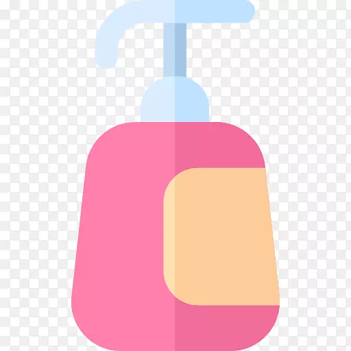 产品设计矩形粉红m-洗发符号