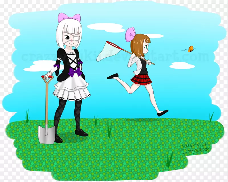 剪贴画插图桌面壁纸电脑传奇生物.小女孩新娘的自然黑色发型