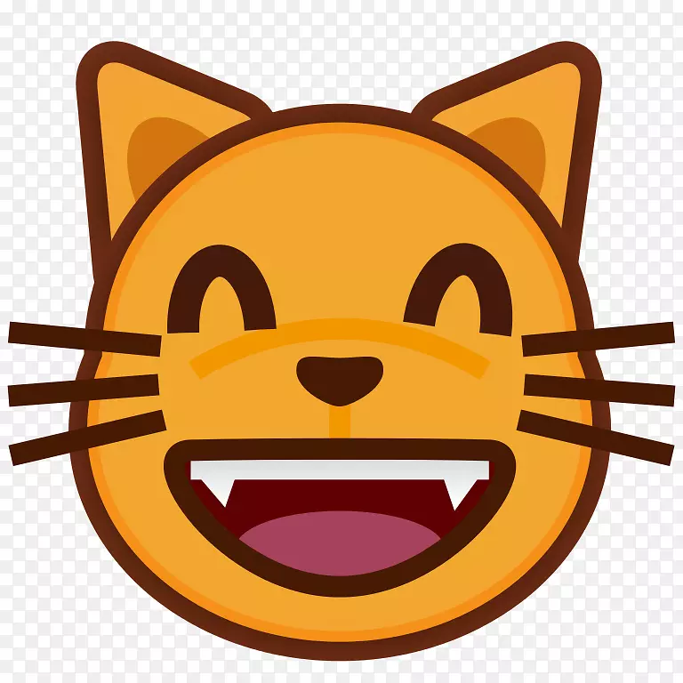 猫剪贴画表情脸上带着喜悦的泪水表情符号哭泣-猫