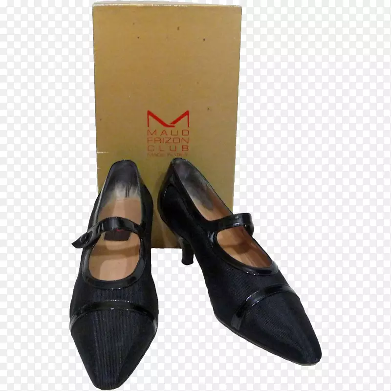 滑动鞋绒面革产品-玛丽简女士高跟鞋