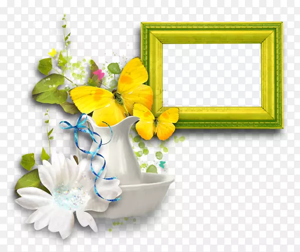 花卉设计，画框，剪贴画花边和花框.花