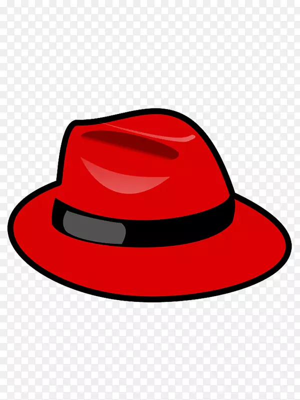 剪贴画红帽软件红帽企业linux开放帽
