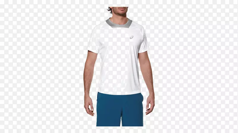 运动员短袖男子网球衫m白色肩部运动服t恤
