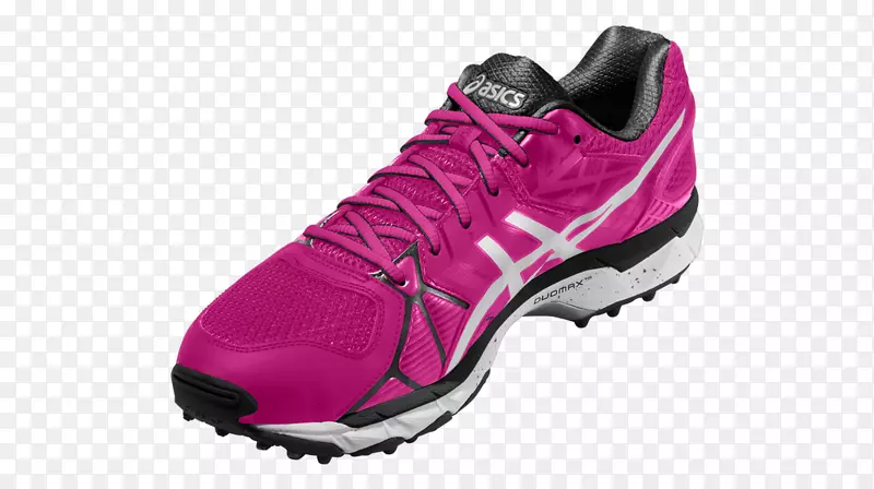 运动鞋、篮球鞋、徒步旅行靴、运动服.女性用热粉红Asics网球鞋