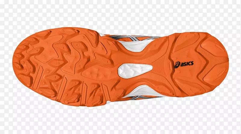 Asics凝胶-超过5 mtgs鞋，白色，蓝色-橙色Asics女子网球鞋
