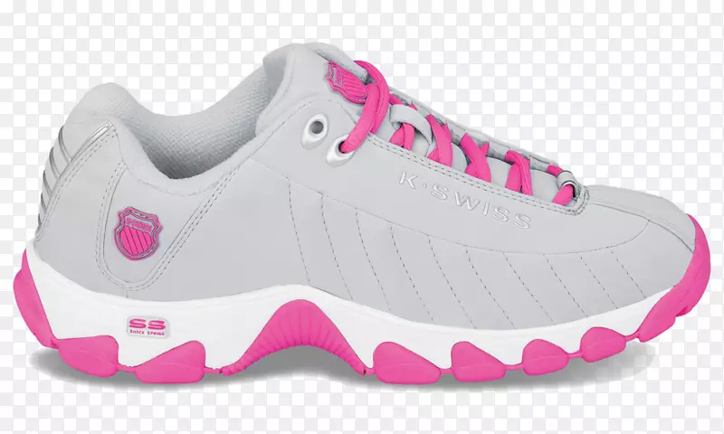 运动鞋产品设计女装白色粉红色网球鞋