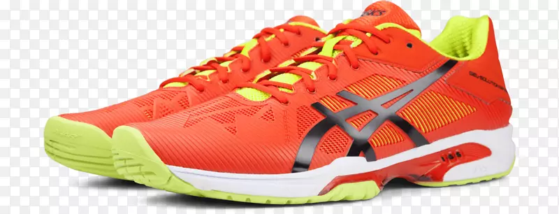 运动鞋耐克免费产品设计运动服装橙色Asics女子网球鞋