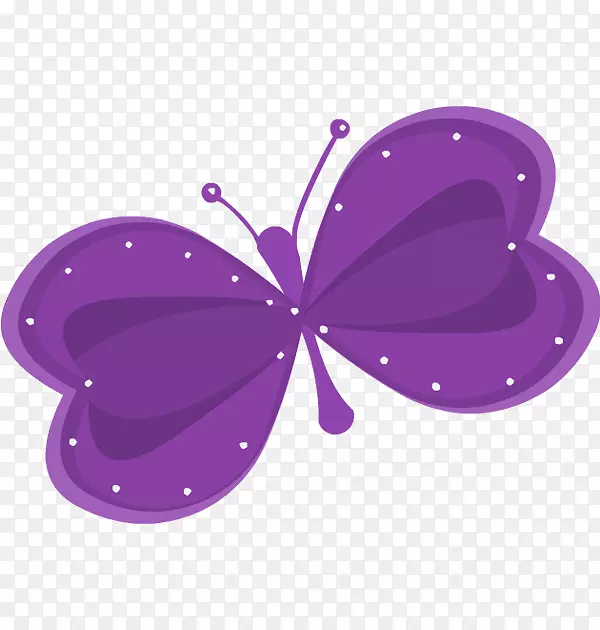 毛茸茸的蝴蝶产品设计图形紫色-围棋绿色循环蝴蝶