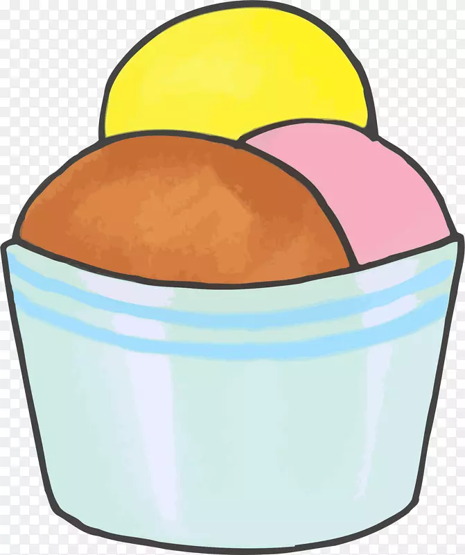 夹艺术甜甜圈冰淇淋圆锥形食品-1440x900冰淇淋