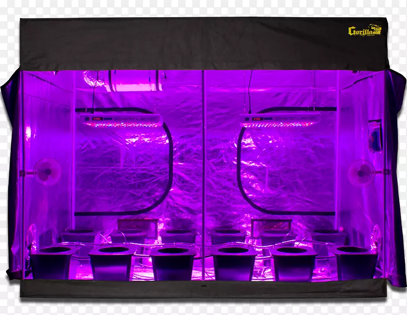 生长室发光二极管水培显示装置.室内生长箱组件