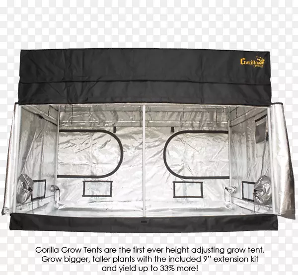 大猩猩生长帐篷短线西部大猩猩帆布-小室内种植盒