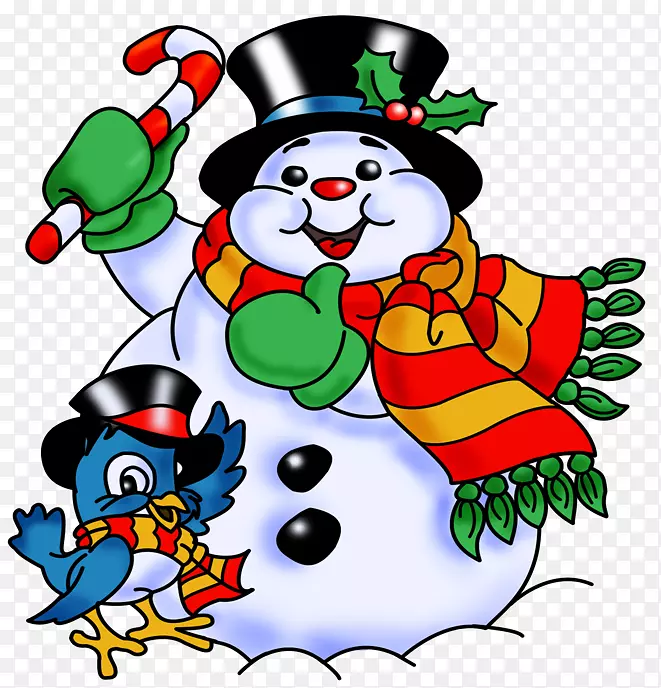 圣诞节图片剪贴画雪人圣诞节礼物雪人