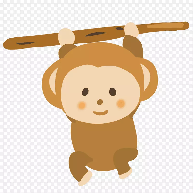 猴子灵长类插图剪贴画动物猴子