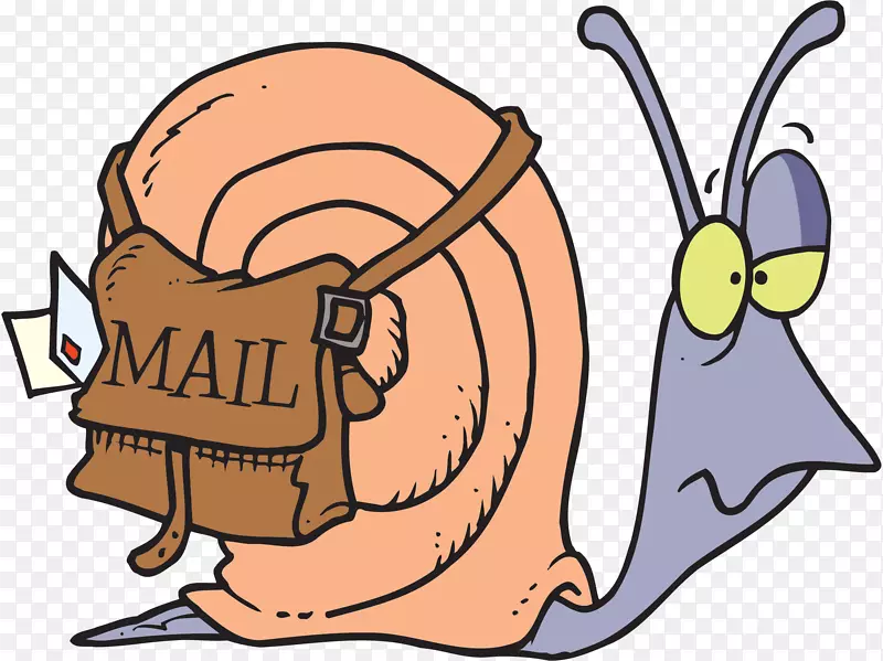 剪贴画蜗牛邮件电子邮件图片-电子邮件