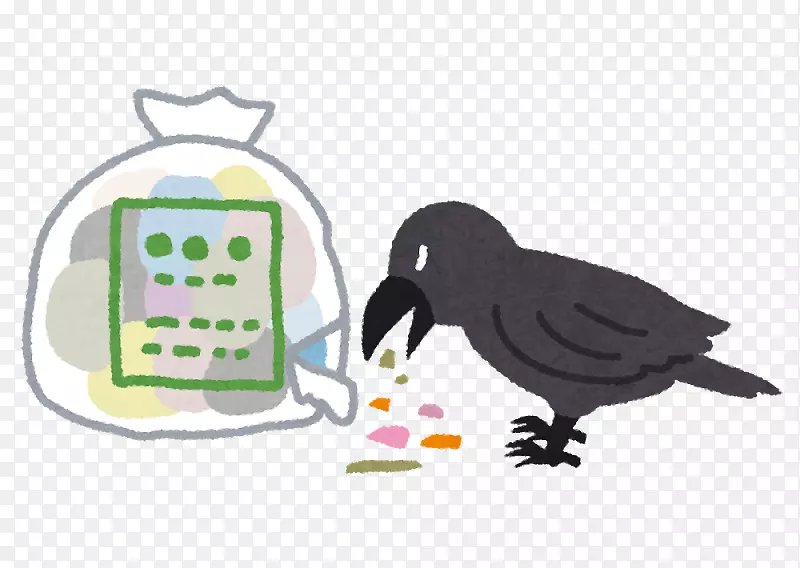 废物收集乌鸦生ごみ垃圾袋-乌鸦