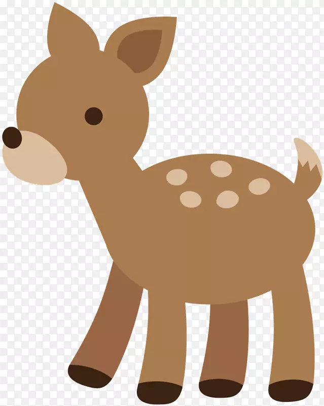 鹿夹艺术露天插图图片-鹿