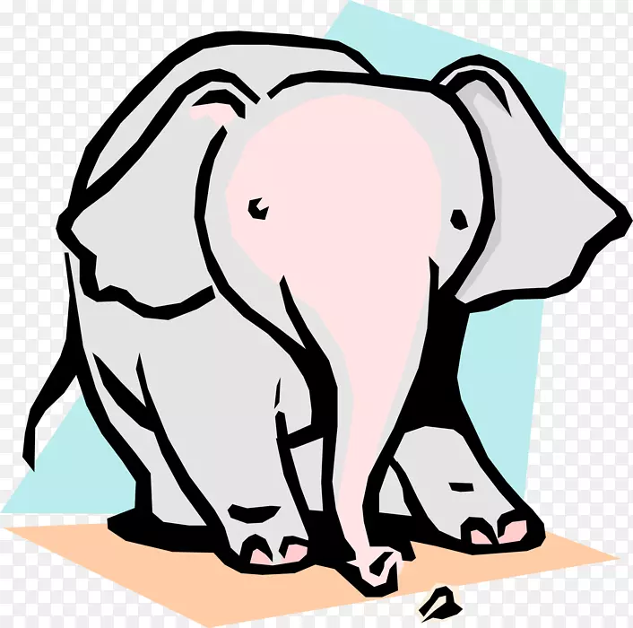 非洲象印度象剪辑艺术象苏门答腊象