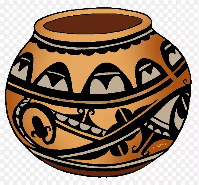 美洲土著人民陶艺陶器-陶器