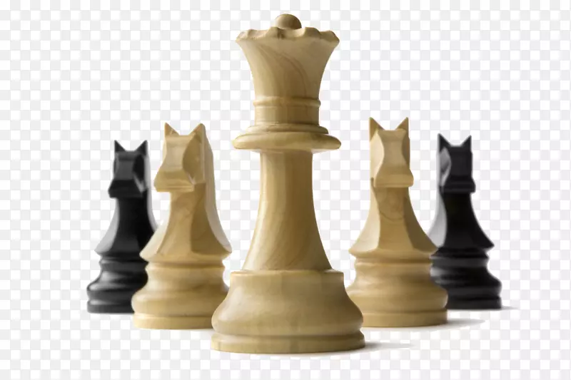 国际象棋中的棋子皇后，黑白相间。