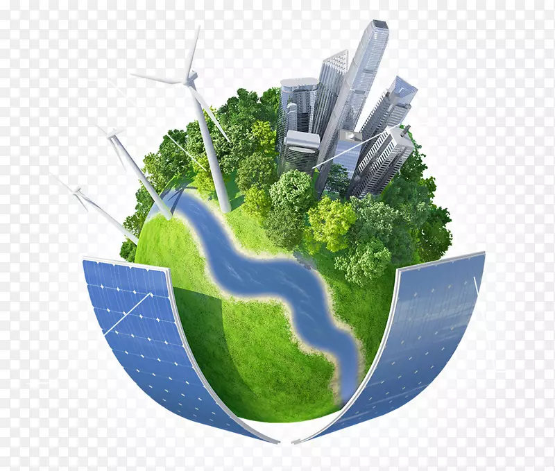 可再生能源管理公司自然环境.绿色城市载体