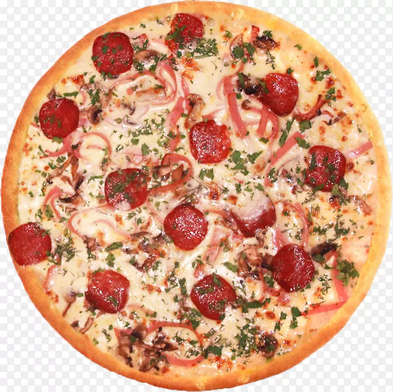 加利福尼亚式比萨饼西西里披萨意大利料理意大利辣香肠比萨饼