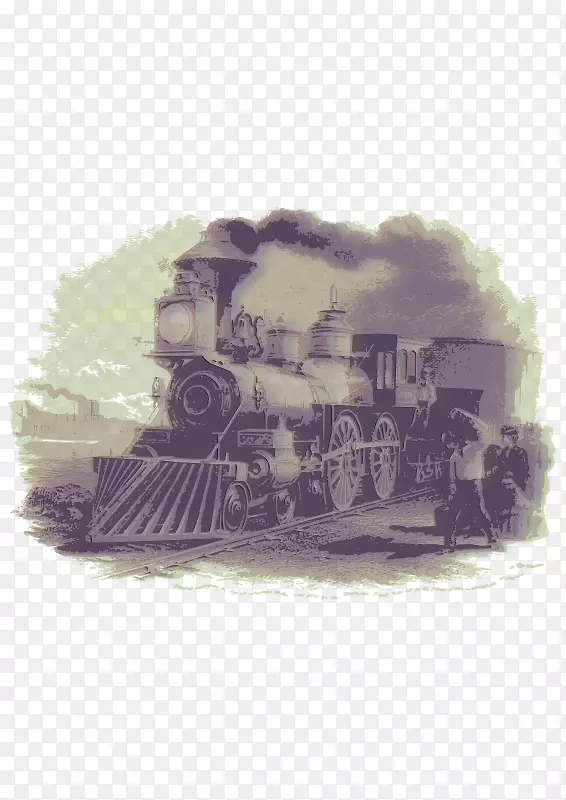 铁路运输列车蒸汽机车蒸汽机火车