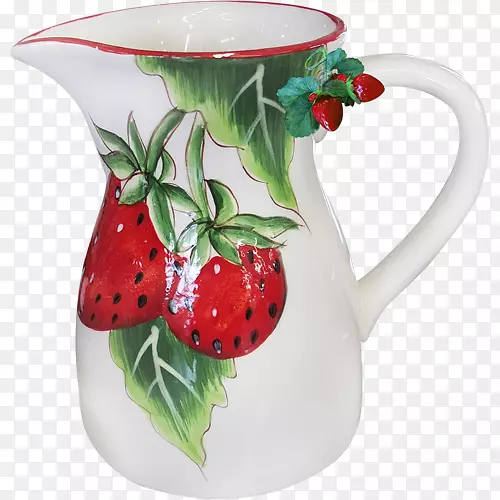 罐草莓陶瓷杯罐草莓