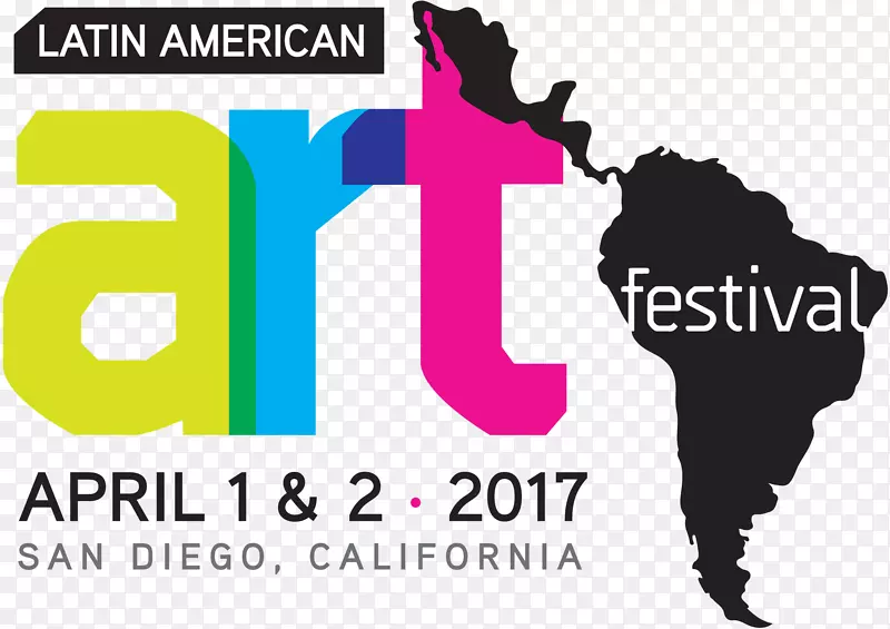 拉丁美洲艺术节圣迭戈标志品牌产品设计-节日标志设计