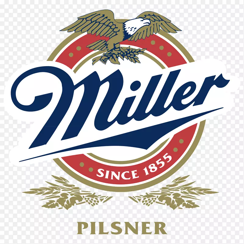 米勒啤酒标志米勒酿造公司米勒高级生活标签-啤酒